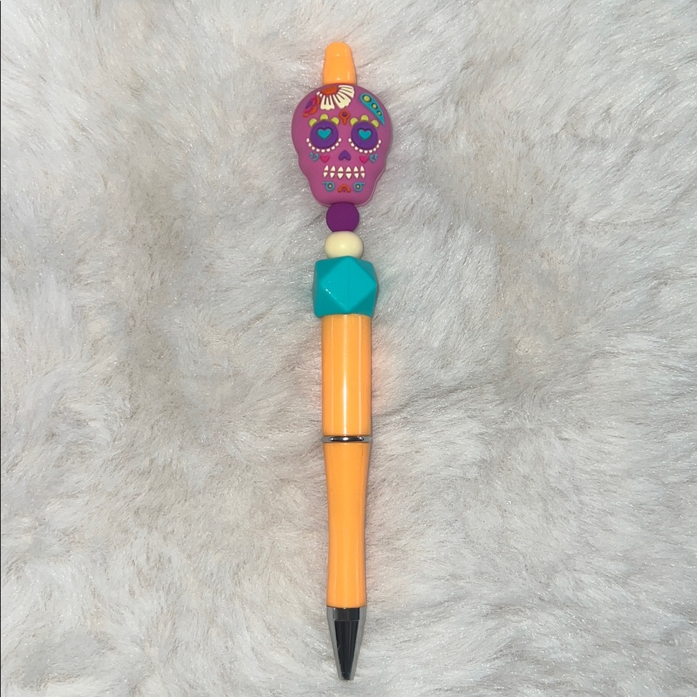 Colorful Sugar Skull Pen